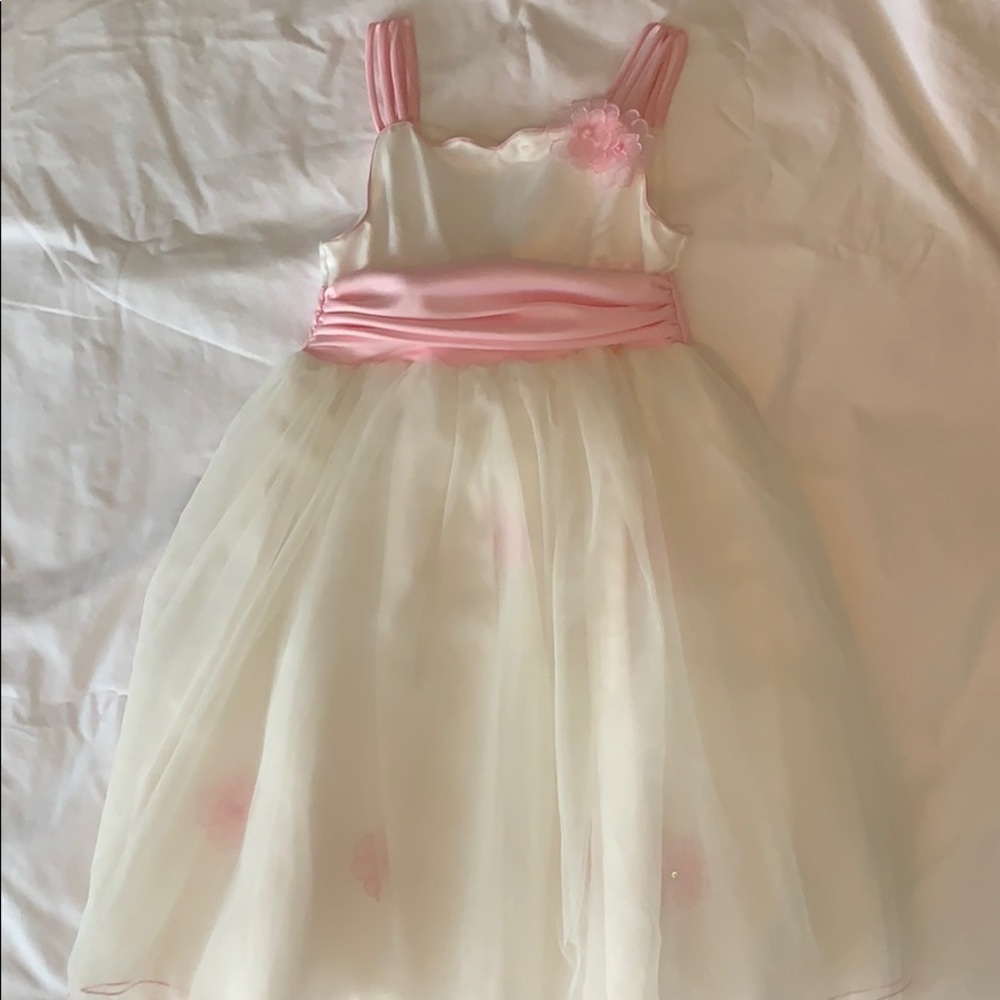 Pink and white Bonnie jean formal girls dress